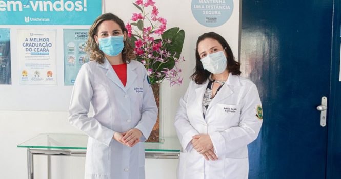Enfermeiras Isabele Mororó e Rebeca Jordão