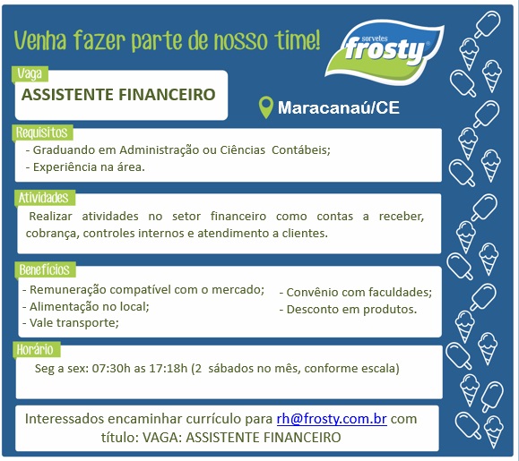 Vaga Assistente de RH em Fortaleza/Ce