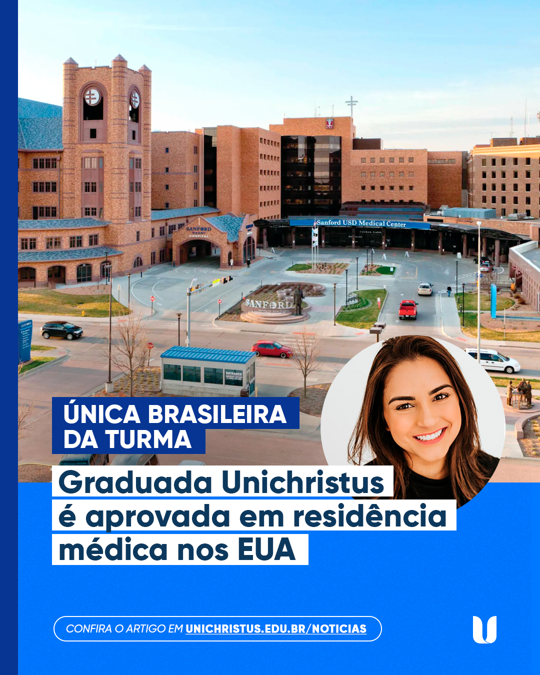 Graduada Unichristus é aprovada em residência médica nos EUA